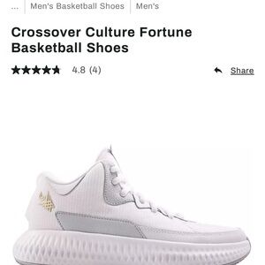White and Gold Sneakers women’s basketball shoes